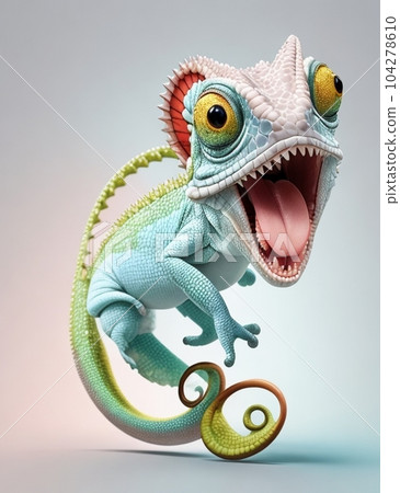 funky chameleon funky chameleon 104278610