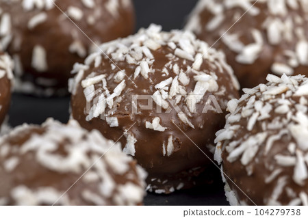 delicious and soft chocolate coconut cakes for dessert delicious and soft chocolate coconut cakes for dessert 104279738