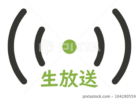 live broadcast icon 104280559