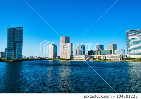 Toyosu Gururi Park High-rise apartment landscape Toyosu Gururi Park High-rise apartment landscape 104281228
