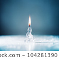 Candle Ice On Fire 104281390