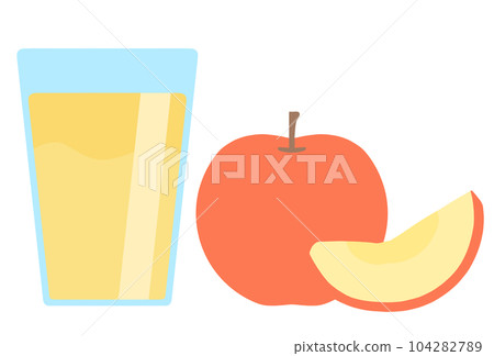 蘋果汁和蘋果 104282789