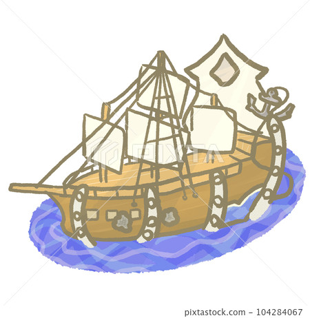 R: The sea where pirates lurk☆Pirate ship vs Kraken⑤ 104284067