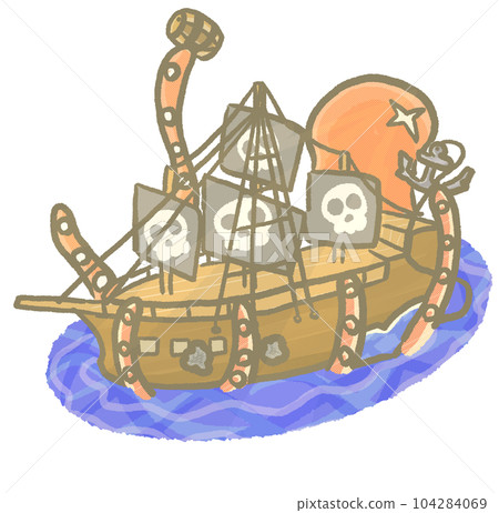 R: The sea where pirates lurk☆Pirate ship VS Kraken➆ 104284069