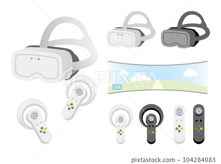 Set of VR goggles and VR controller Set of VR goggles and VR controller 104284083