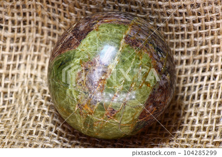 Unakite stone ball (granite with epidote) 104285299