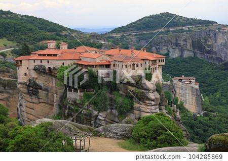 Holy Monastery of Varlaam at the complex of Meteora monasteries in Greece 104285869