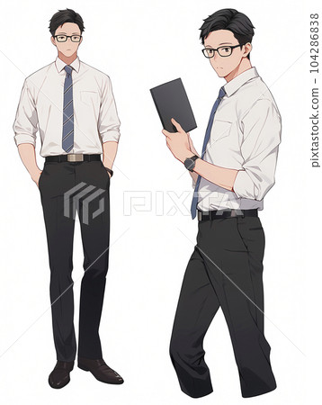 各種西裝男士插圖(生成AI) 各種西裝男士插圖(生成AI) 104286838
