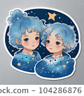 AI illustration Gemini 104286876