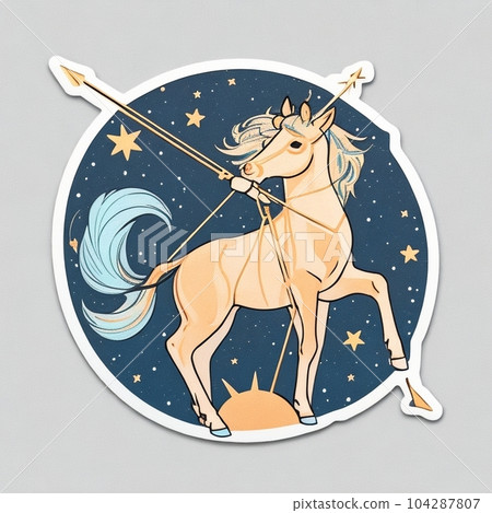 AI illustration Sagittarius AI illustration Sagittarius 104287807