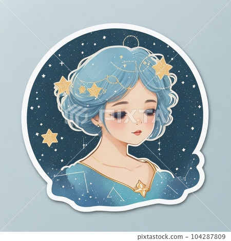 AI illustration Virgo AI illustration Virgo 104287809