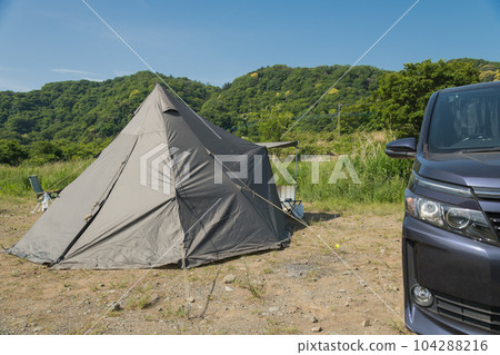 [完成中津川河床上的汽車營地建設] 104288216