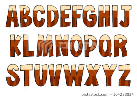 Handcrafted Beer Letters. Color Creative Art Typographic Design Handcrafted Beer Letters. Color Creative Art Typographic Design 104288824