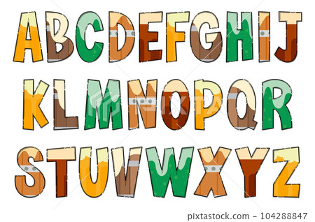 Handcrafted Beer Day Letters. Color Creative Art Typographic Design Handcrafted Beer Day Letters. Color Creative Art Typographic Design 104288847