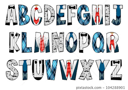 Handcrafted Father's Day Letters. Color Creative Art Typographic Design Handcrafted Father's Day Letters. Color Creative Art Typographic Design 104288901