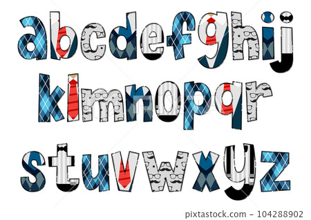 Handcrafted Father's Day Letters. Color Creative Art Typographic Design 104288902