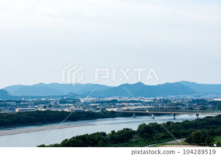 Konan City, Kiso River, and Kakamigahara City seen from Sweetpia Konan 104289519