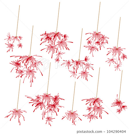 Simple material collection of sparklers, 104290404