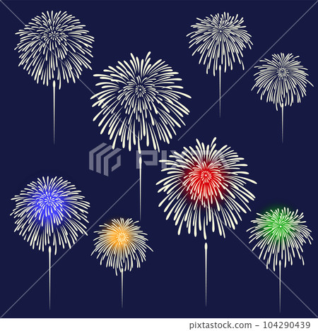 A simple material collection of fireworks, 104290439