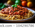 Spaghetti with Meat Sauce 104290786