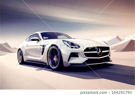 car low polygon watercolor generativeAI car low polygon watercolor generativeAI 104291793