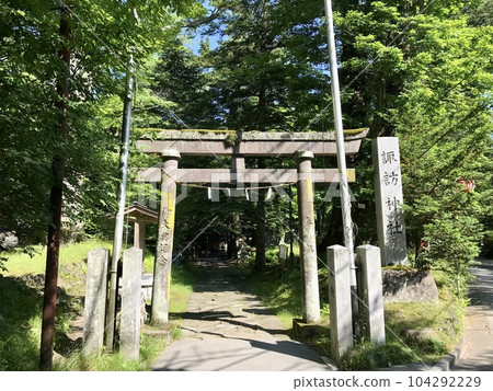 wa訪神社的鳥居 wa訪神社的鳥居 104292229