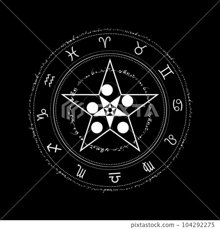white magic circle white magic circle 104292275