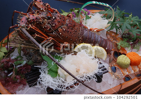 Lively making of Ise shrimp Lively making of Ise shrimp 104292501