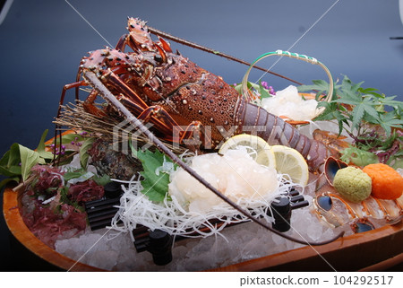 Ise ebi lobster sashimiShrimp sashimi 104292517