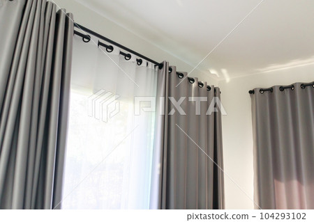 Curtain window interior decoration in living room Curtain window interior decoration in living room 104293102