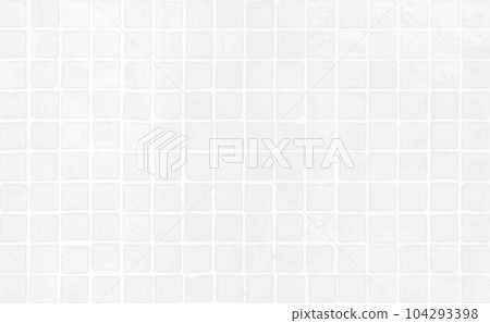 Abstract white mosaic tile texture background 104293398