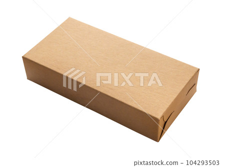 Mockup brown box isolated on white background Mockup brown box isolated on white background 104293503