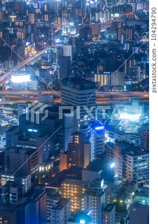 Night view from Midland Square [Nagoya City, Aichi Prefecture] 104294790