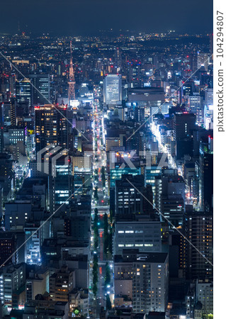 Night view from Midland Square [Nagoya City, Aichi Prefecture] 104294807