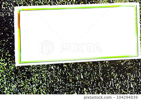 Festive banner for a congratulatory inscription on a dark green fabric Festive banner for a congratulatory inscription on a dark green fabric 104294839