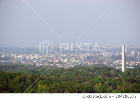 Distant view of Hachioji city from Lake Shiroyama Distant view of Hachioji city from Lake Shiroyama 104296172