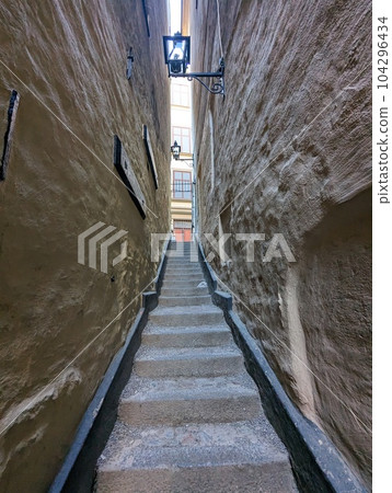 Stockholm Gamla Stan narrowest alley Stockholm Gamla Stan narrowest alley 104296434