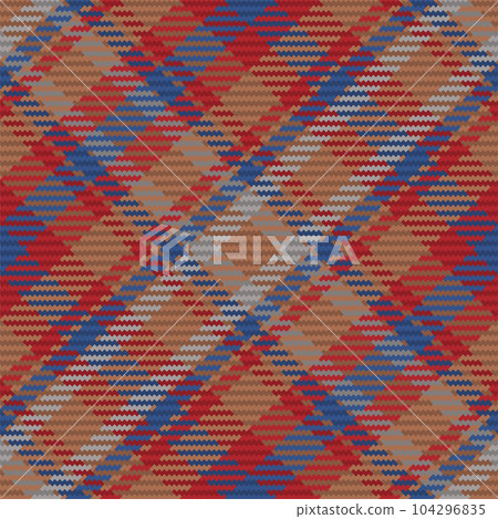 Seamless pattern of scottish tartan plaid. Repeatable background with check fabric texture. Vector backdrop striped textile print. 104296835