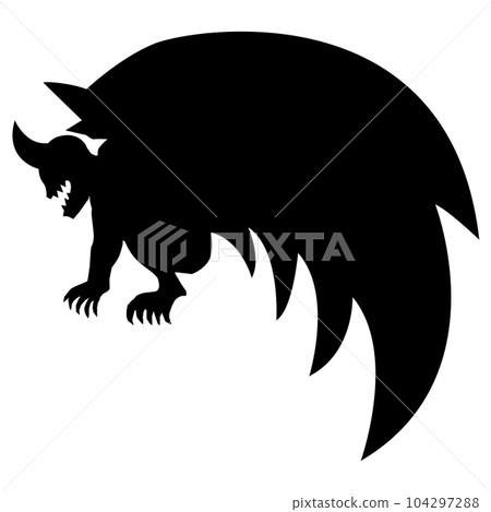 石像鬼插畫剪影素材矢量 石像鬼插畫剪影素材矢量 104297288