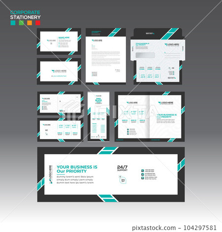 Health print Stationary design for medical 104297581