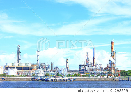 四日市市的風景,工廠設施的綜合體 四日市市的風景,工廠設施的綜合體 104298859