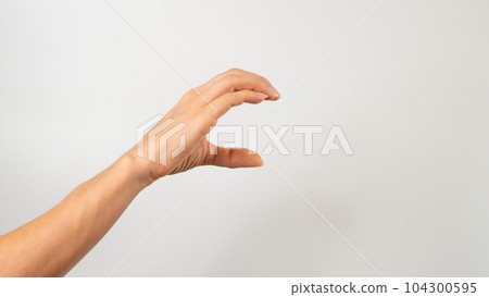 Sign language of the deaf and dumb people, English letter c Sign language of the deaf and dumb people, English letter c 104300595