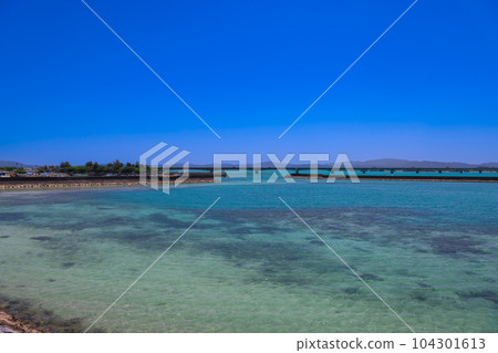 Kouri Bridge in the blue sky 104301613