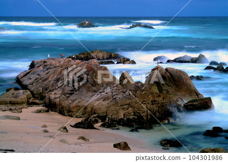 Surf Breaking Asilomar State Marine Reserve California 104301986