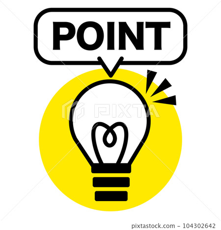 Light bulb point mark icon inspiration - Stock Illustration [104302642 ...