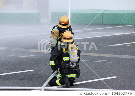 Firefighting training Firefighting training 104302779