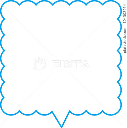 square speech bubble light blue square speech bubble light blue 104302934