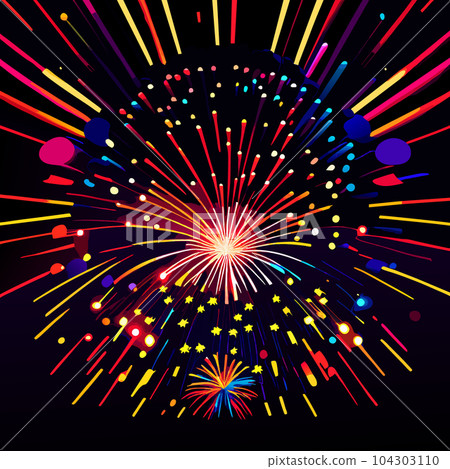 煙花圖像：AI生成 104303110