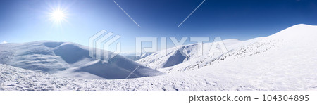 Carpathian mountains in winter. Winter landscape taken in mountains. Carpathian mountains in winter. Winter landscape taken in mountains. 104304895