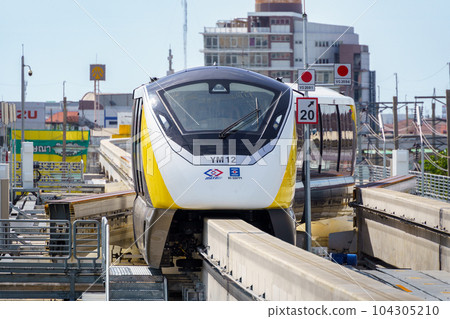 泰國曼谷的單軌列車（黃線） 104305210